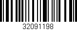 Código de barras (EAN, GTIN, SKU, ISBN): '32091198'