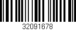 Código de barras (EAN, GTIN, SKU, ISBN): '32091678'