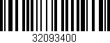Código de barras (EAN, GTIN, SKU, ISBN): '32093400'