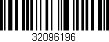 Código de barras (EAN, GTIN, SKU, ISBN): '32096196'
