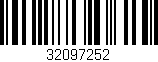 Código de barras (EAN, GTIN, SKU, ISBN): '32097252'