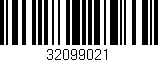 Código de barras (EAN, GTIN, SKU, ISBN): '32099021'