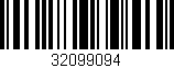 Código de barras (EAN, GTIN, SKU, ISBN): '32099094'