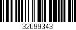 Código de barras (EAN, GTIN, SKU, ISBN): '32099343'