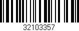 Código de barras (EAN, GTIN, SKU, ISBN): '32103357'