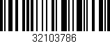 Código de barras (EAN, GTIN, SKU, ISBN): '32103786'