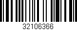 Código de barras (EAN, GTIN, SKU, ISBN): '32106366'