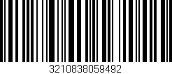 Código de barras (EAN, GTIN, SKU, ISBN): '3210838059492'