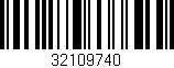 Código de barras (EAN, GTIN, SKU, ISBN): '32109740'