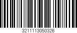 Código de barras (EAN, GTIN, SKU, ISBN): '3211113050326'