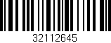 Código de barras (EAN, GTIN, SKU, ISBN): '32112645'
