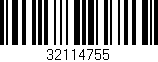 Código de barras (EAN, GTIN, SKU, ISBN): '32114755'