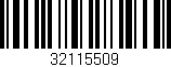 Código de barras (EAN, GTIN, SKU, ISBN): '32115509'