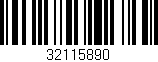 Código de barras (EAN, GTIN, SKU, ISBN): '32115890'
