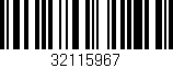 Código de barras (EAN, GTIN, SKU, ISBN): '32115967'