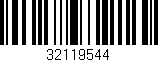 Código de barras (EAN, GTIN, SKU, ISBN): '32119544'