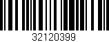 Código de barras (EAN, GTIN, SKU, ISBN): '32120399'
