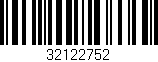 Código de barras (EAN, GTIN, SKU, ISBN): '32122752'