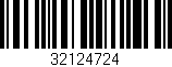 Código de barras (EAN, GTIN, SKU, ISBN): '32124724'
