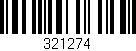 Código de barras (EAN, GTIN, SKU, ISBN): '321274'