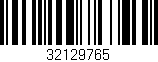 Código de barras (EAN, GTIN, SKU, ISBN): '32129765'