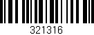 Código de barras (EAN, GTIN, SKU, ISBN): '321316'