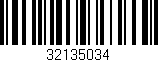 Código de barras (EAN, GTIN, SKU, ISBN): '32135034'