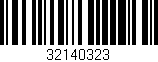 Código de barras (EAN, GTIN, SKU, ISBN): '32140323'
