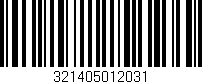 Código de barras (EAN, GTIN, SKU, ISBN): '321405012031'