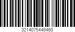 Código de barras (EAN, GTIN, SKU, ISBN): '3214075448460'