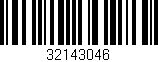 Código de barras (EAN, GTIN, SKU, ISBN): '32143046'