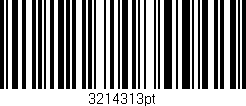 Código de barras (EAN, GTIN, SKU, ISBN): '3214313pt'