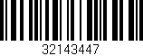 Código de barras (EAN, GTIN, SKU, ISBN): '32143447'