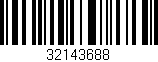 Código de barras (EAN, GTIN, SKU, ISBN): '32143688'