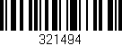 Código de barras (EAN, GTIN, SKU, ISBN): '321494'