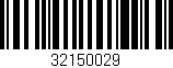 Código de barras (EAN, GTIN, SKU, ISBN): '32150029'