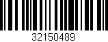 Código de barras (EAN, GTIN, SKU, ISBN): '32150489'