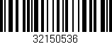 Código de barras (EAN, GTIN, SKU, ISBN): '32150536'