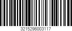 Código de barras (EAN, GTIN, SKU, ISBN): '3215296003117'