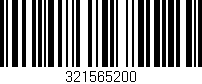 Código de barras (EAN, GTIN, SKU, ISBN): '321565200'