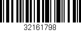 Código de barras (EAN, GTIN, SKU, ISBN): '32161798'