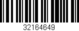 Código de barras (EAN, GTIN, SKU, ISBN): '32164649'