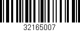 Código de barras (EAN, GTIN, SKU, ISBN): '32165007'