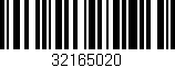 Código de barras (EAN, GTIN, SKU, ISBN): '32165020'