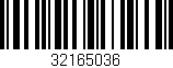 Código de barras (EAN, GTIN, SKU, ISBN): '32165036'