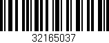 Código de barras (EAN, GTIN, SKU, ISBN): '32165037'