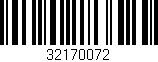 Código de barras (EAN, GTIN, SKU, ISBN): '32170072'