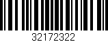 Código de barras (EAN, GTIN, SKU, ISBN): '32172322'