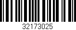 Código de barras (EAN, GTIN, SKU, ISBN): '32173025'