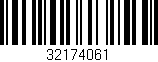 Código de barras (EAN, GTIN, SKU, ISBN): '32174061'